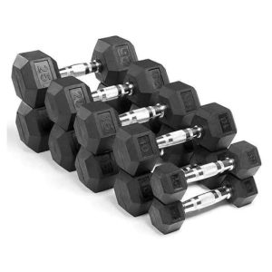 Hex Rubber Dumbbells (Per Kg)