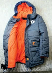 City Of Kings Navy Blue Quilted Jacket With Fleece Lining