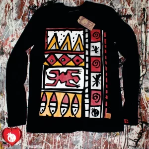 City Of Kings Long Sleeve African Print T Shirt