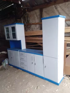 3-piece Kitchen Unit, Blue &white