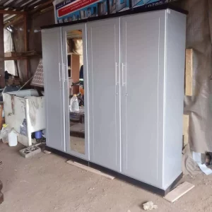 2 Piece Wardrobe 4 Doors Dressing With Mirror