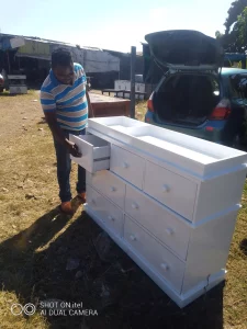 7-chest Of Drawers White Colour