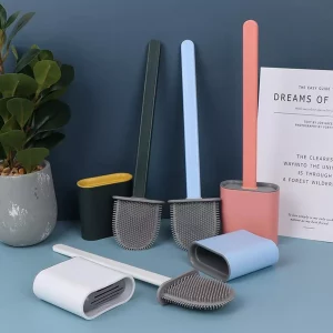 Silicone Toilet Brush With Holder
