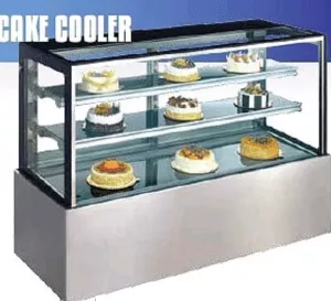 Cake Cooler, Stainless Steel, Glass doors