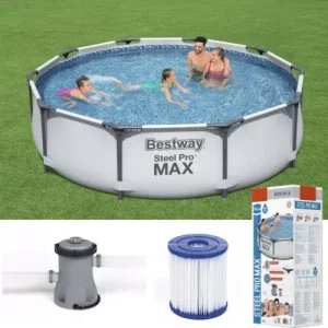 Bestway Steel Pro 3.05m X 76cm Pool Set With Filter Pump