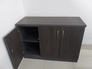 Grey Credenza Cabinet