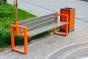 Outside Metal Bench
