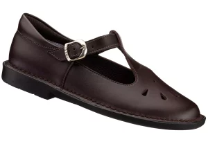 Brown T-bar School Shoe
