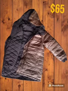 Black Reversable Winter Coat