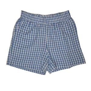 Ladies Blue/white Gingham Summer/ Lounge Shorts