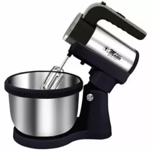4.5ltr Hand Mixer 5speed With Stainless Steel Rotating Bowl, Turbo Function Electro Master 700w
