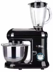 6ltr Stand Mixer With Stainless Steel Bowl & 1,5ltr Glass Jar 1500w Electro Master