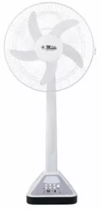 Electro Master 16" Rechargeable  9 Speed Standing Fan & Smb Lights, 35w