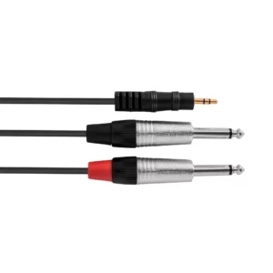 Dual Jack To Mini Jack Audio Cable 1.8m