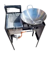 Single Gas Chip Fryer With Gango