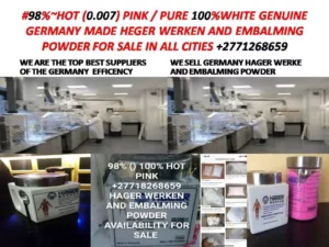 Zim Genuine Both Hot Pink And Pure White  German Hager Werken And Embalming Powder +27718268659