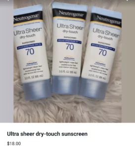 Neutrogena Ultrasheer Sunscreen