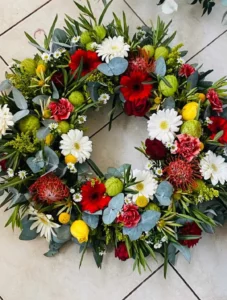 Sympathy Wreath Funeral Flowers For A Loved One