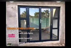 Aluminum Galaxy Doors,patio Doors,sliding Doors,folding Doors,double Hinged Doors With Side Lights