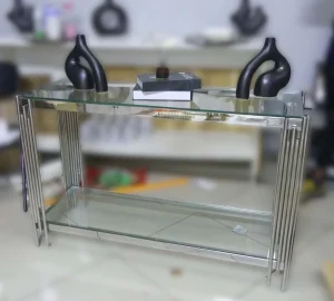 Furnishing Glass Console Table For Hotel Lobby Furniture