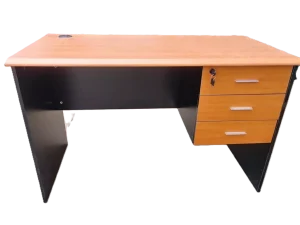120cmx60cm Wooden Office Table Brown Top