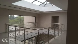 Polished Stainless Steel Indoor Balustrades For Offices