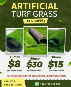 Synthetic /artificial Turf Grass In Harare