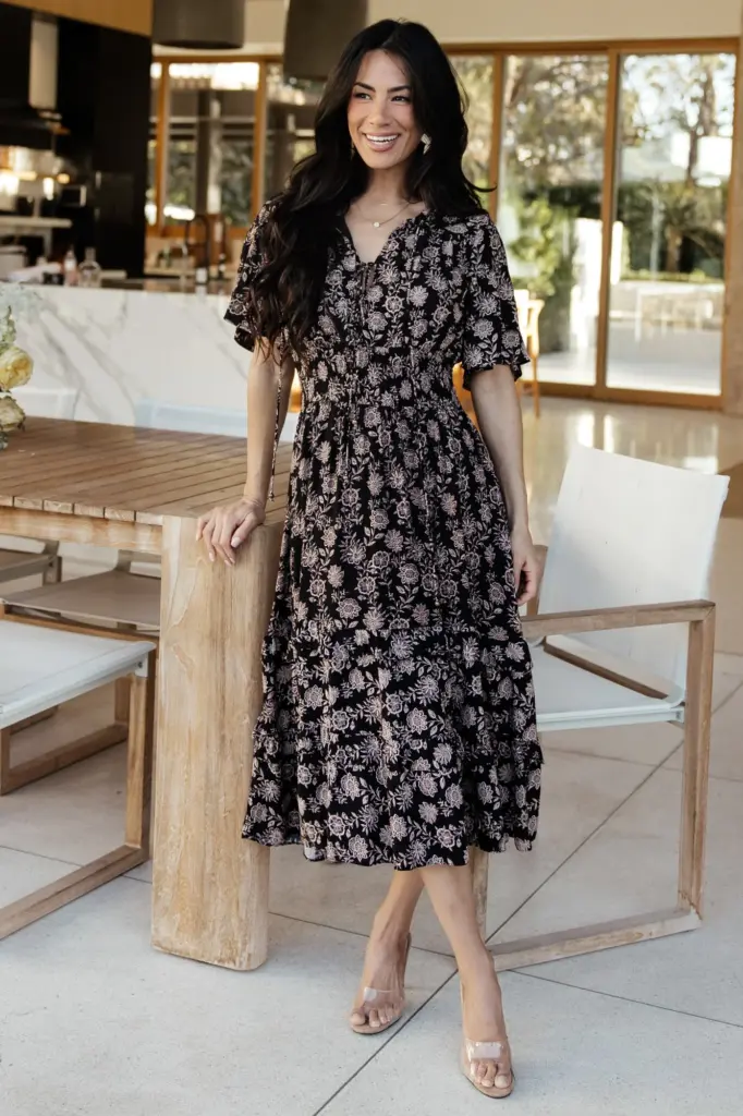 HOUSE OF CB LIANNA FEATHER VELVET DRESS - Everything Zimbabwean