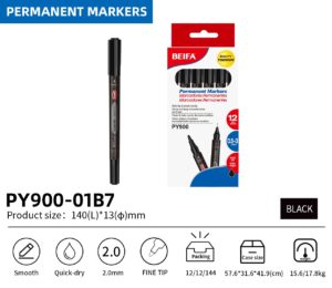 Beifa Permanent Marker Black PY900-01B7