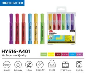 Beifa Highlighter 6 colors Bag HY516-A401