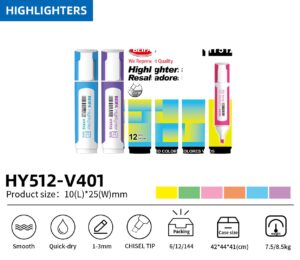 Beifa Highlighter 6 Colors Bag HY512-V401