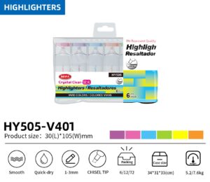 Beifa Highlighter 6 colors Bag HY505-V401