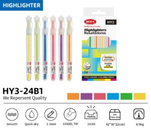 Beifa Highlighter 6colors HY3-24B1
