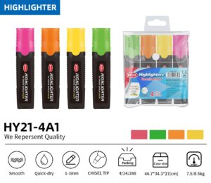 Beifa Highlighter 4color set HY21-4A1