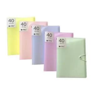 (200units) Beifa Display Book 40 Pockets Mixed Colors WB4-40A