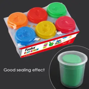 (120units) Beifa Play Dough 6 Color 60g Bottle DK2-6B