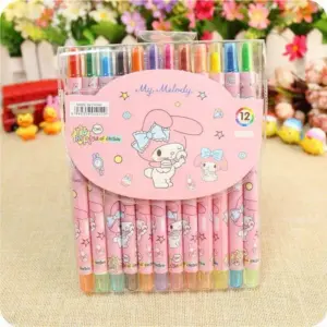 (120units) Beifa Twistable Crayon 12 Colors long DC108-A701