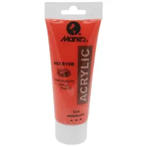 (120units) Beifa Acrylic Paint Vermilion 75ml F104