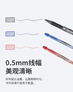 (500units) Beifa Erasable Gel Pen 0.5mm BK,BU,RD GP813-DE01