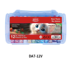 (120units) Beifa Oil Pastels 12 Colors DA6-12V