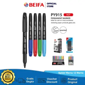 (120units) Beifa Refillable whiteboard marker black BY709-01B7