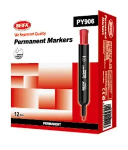(120units) Beifa Permanent Marker Red PY906-03B7