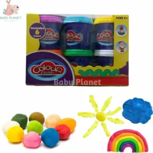 (120units) Beifa Play Dough 6 color 30g Bottle DK1-6B