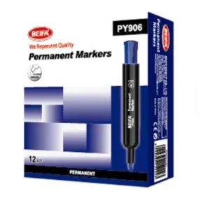 (120units) Beifa Refillable permanent marker blue PY2-12B1