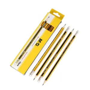 (120units) M&G BE-PENCIL HB HEX Wood Pencil with Eraser 308J1