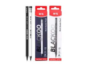 (120units) M&G BLACKOO HB HEX Wood Pencil with Eraser 308J3