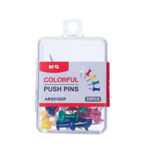 (100units) M&G Colorful Push Pins 35pcs/PP box 916DP