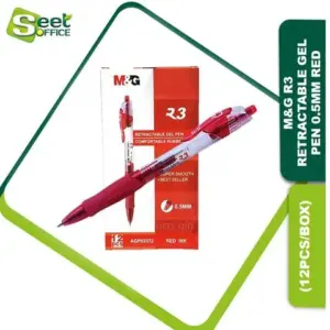 (120units) M&G caped gel pen red 0.5mm 9603