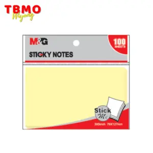 (200units) M&G stickynotes 3'x5'100p PPK YLW Ys-142